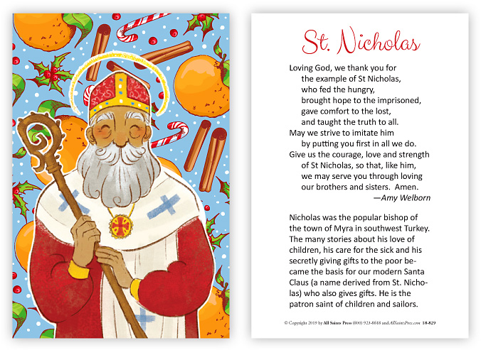 St. Nicholas Prayer Card